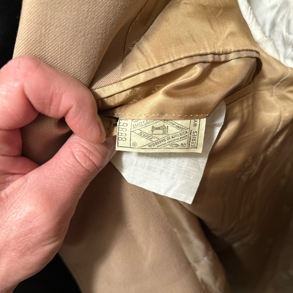 DAKS London Wool Mens Sport Coat Blazer 40 Brown Gold Buttons - Picture 8 of 8